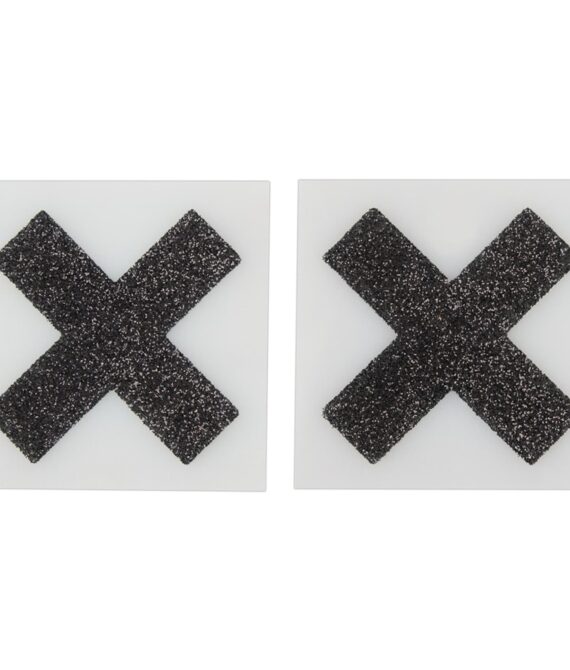 Nipple Sticker Cross Black