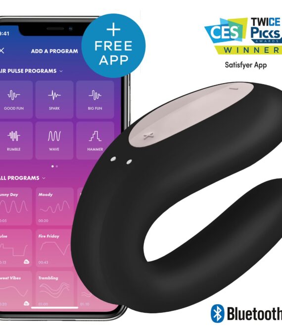 Satisfyer Double Joy Couples Vibrator Black