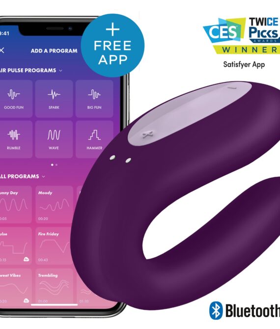 Satisfyer Double Joy Couples Vibrator Violet