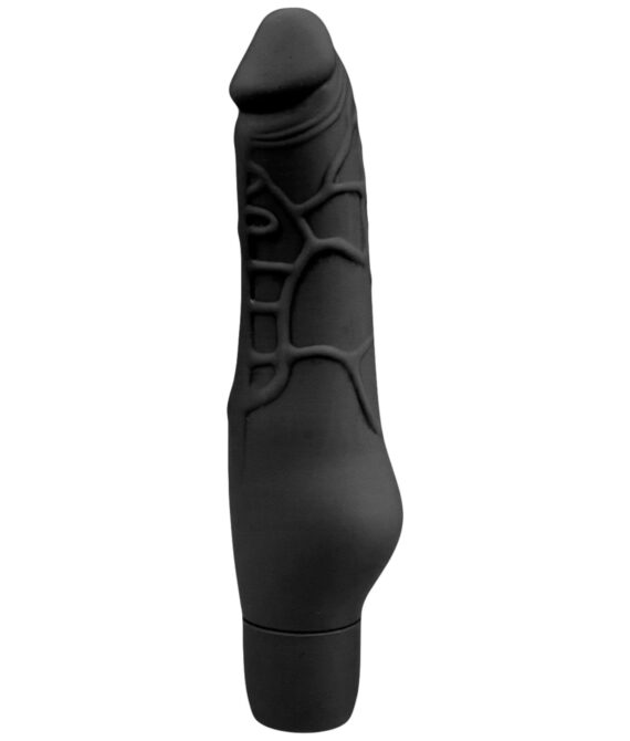 Silicone Realistic Vibrator Black