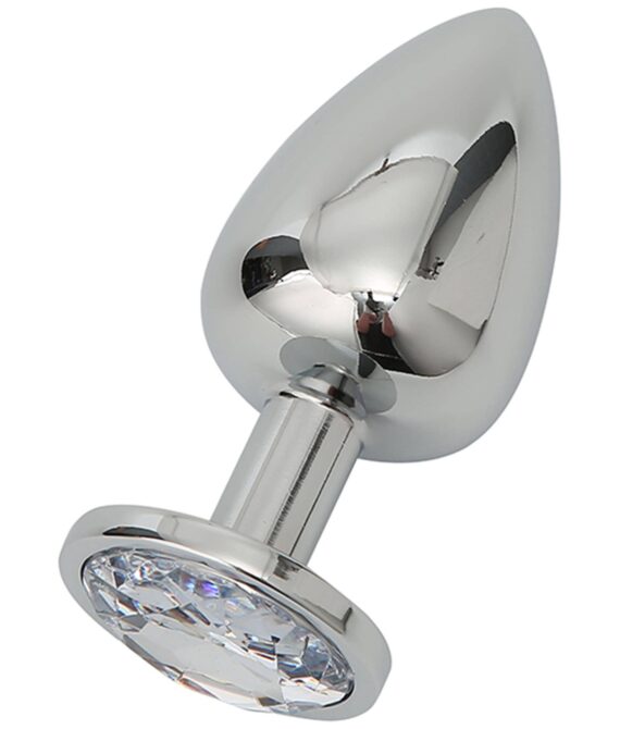 Satisfaction Steel Plug With Crystal