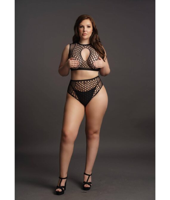 Le Désir Key hole bra set Black OSX