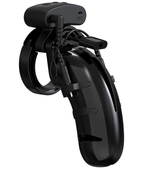 Chastity – 4.5″ Cock Cage with Electro BLK