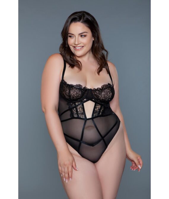 BeWicked Cameryn Bodysuit Black 2X