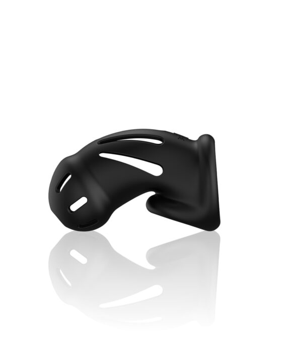 Model 27 Ultra Soft Silicone Chastity Cage Black