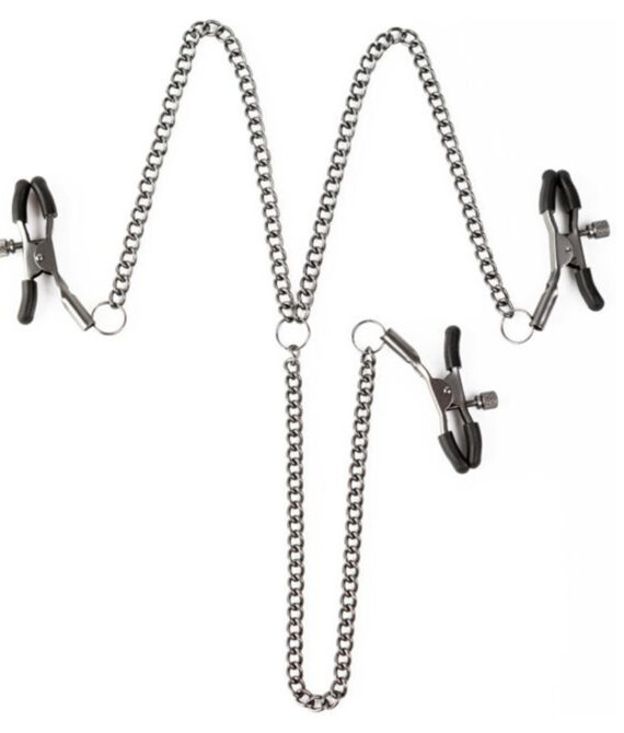 Sei Mio Triple Tease Adjustable Nipple & Clit Clamp Set