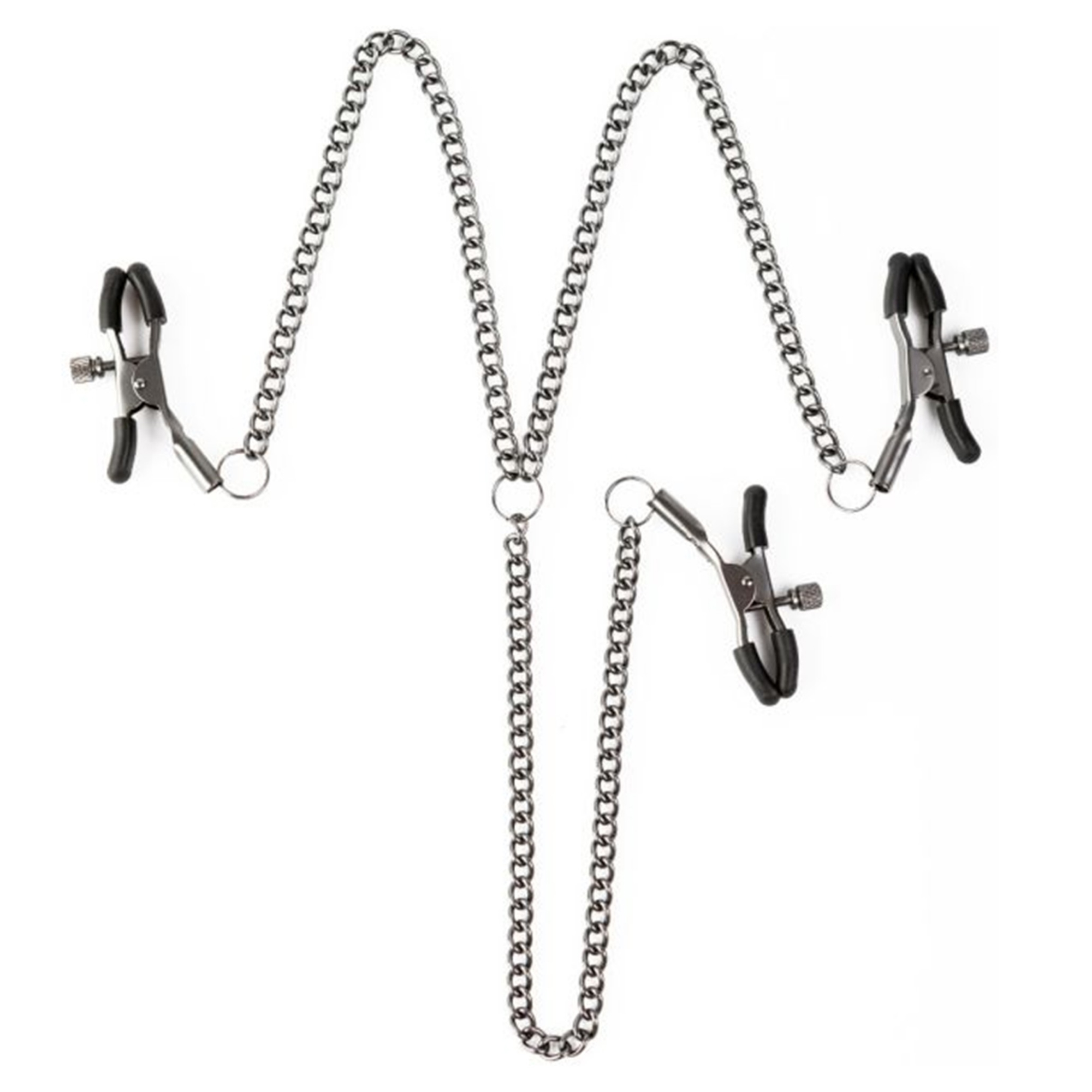 Sei Mio Triple Tease Adjustable Nipple & Clit Clamp Set