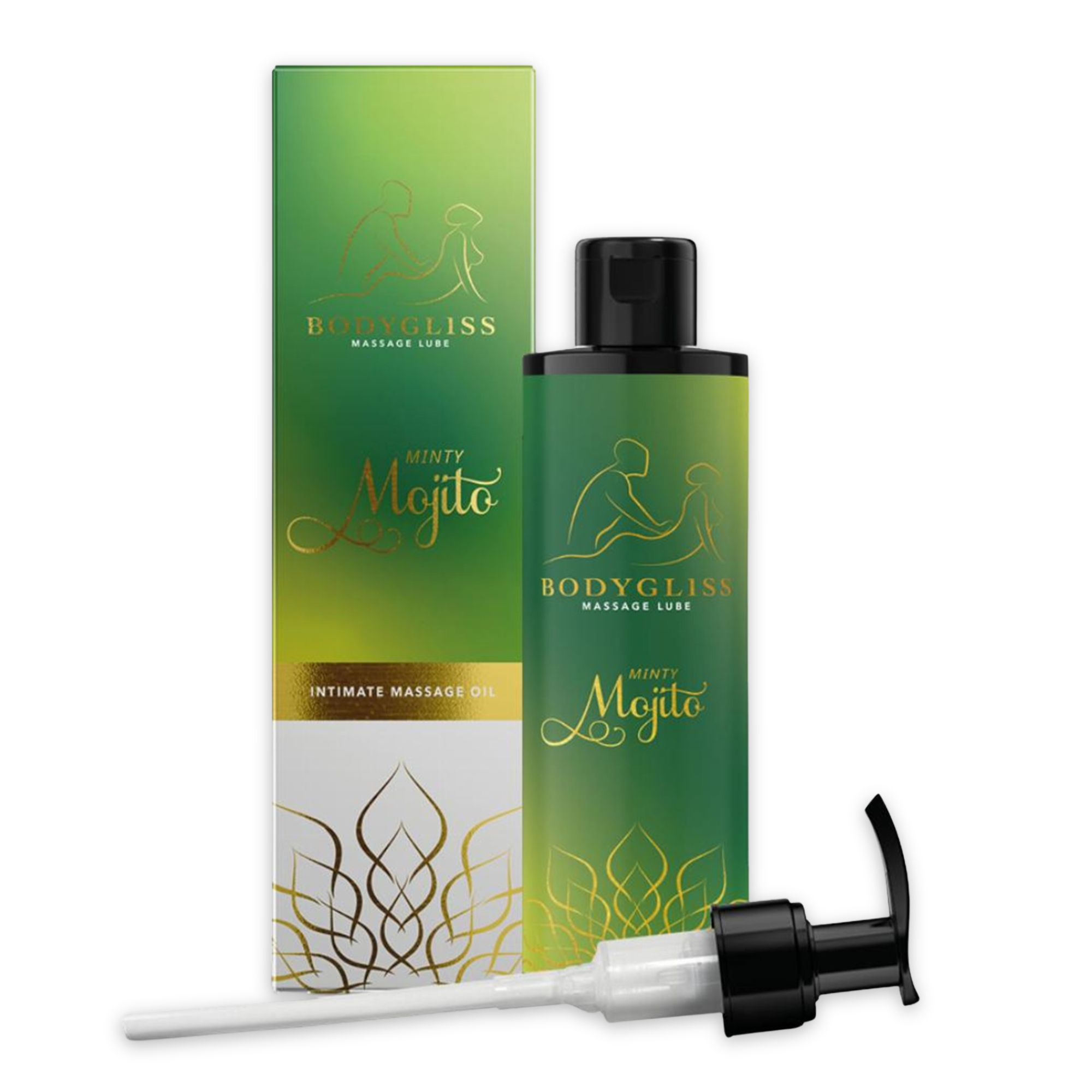 BodyGliss - Massage Oil And Lubricant In 1 - Minty Mojito - 150 ml