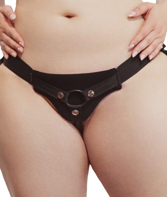 Sportsheets Divine Plus Størrelse Strap-on      – Sort