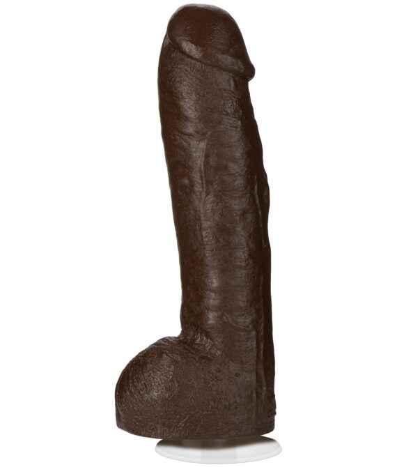 Doc Johnson Signature Cocks Realistisk Bam Dildo 34 cm   – Brun