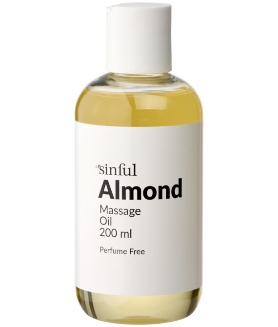 Sinful Mandel Massageolie 200 ml      – Gul