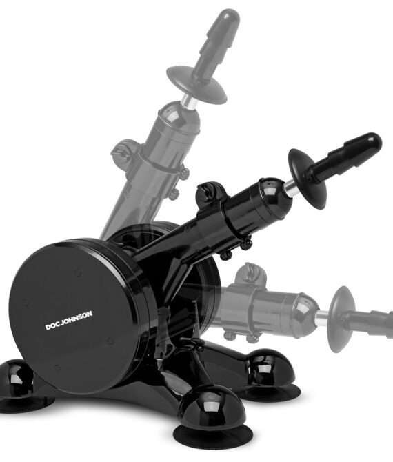 Vac-U-Lock Fuck Machine med Fjernbetjening      – Sort