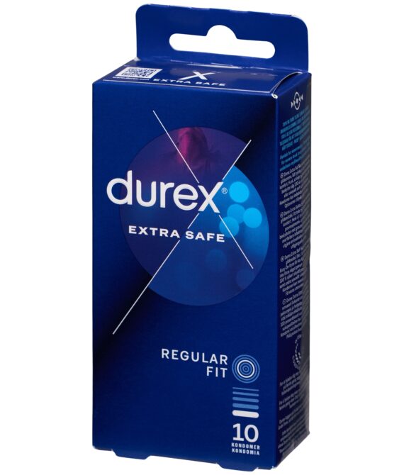 Durex Extra Safe Kondomer 10 stk     – Klar