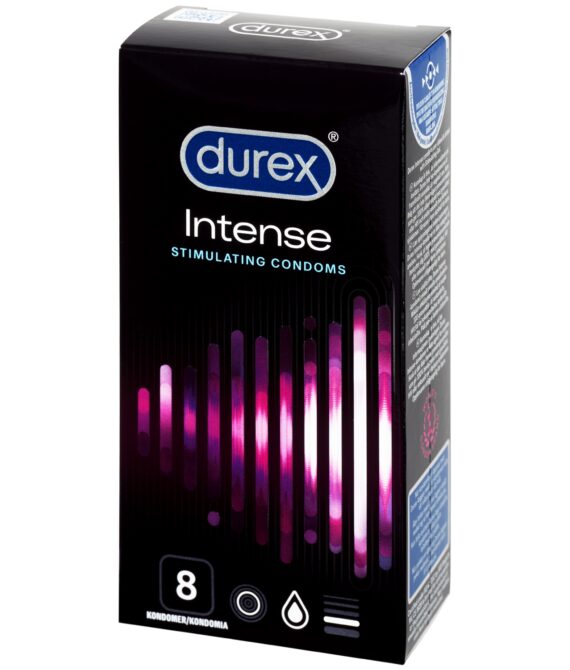 Durex Intense Kondomer 8 stk      – Klar