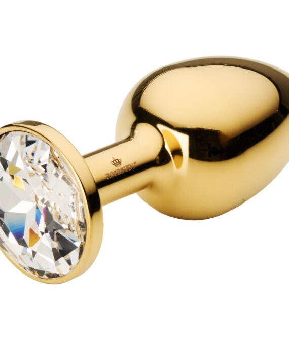 Rosebuds Gold Cristal Butt Plug Medium     – Guld
