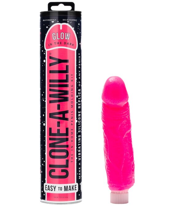 Clone-A-Willy DIY Homemade Dildo Kit Glow In The Dark   – Pink