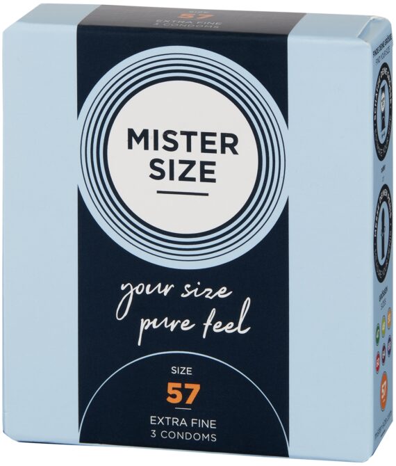 Mister Size PureFeel Kondom 3 stk      – Klar – XL