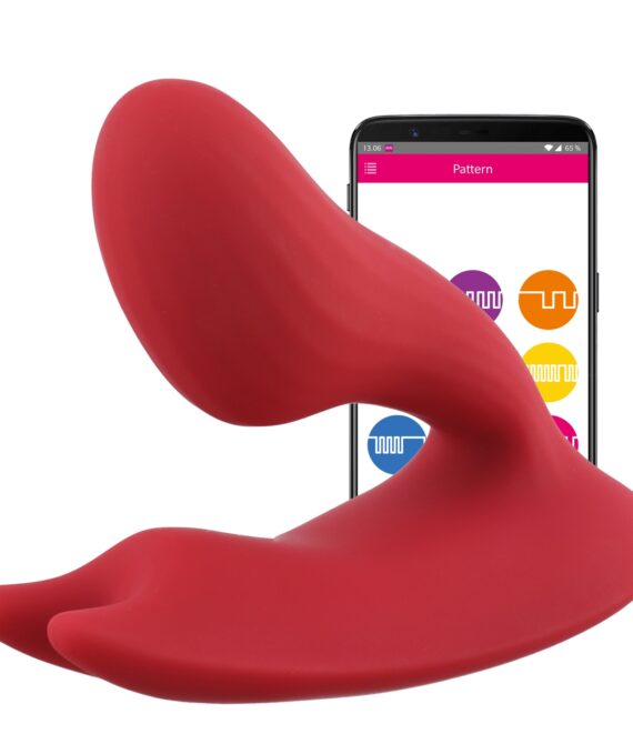 Magic Motion Umi App-Styret Dobbelt Vibrator – Rød