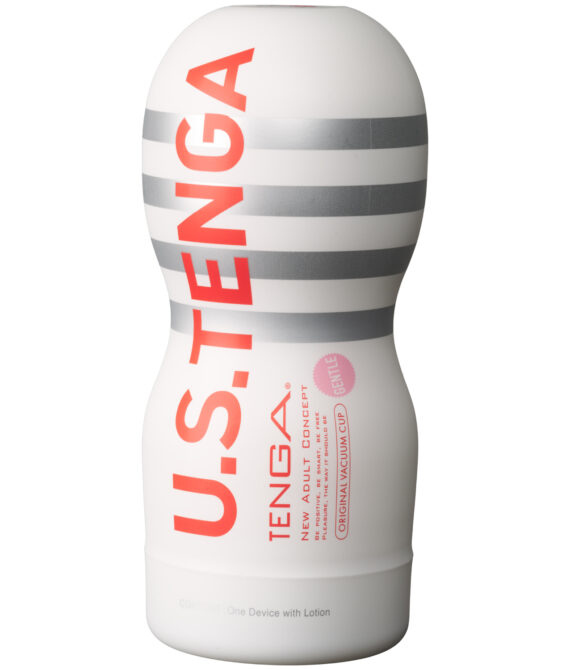 TENGA U.S. Gentle Vacuum Cup Masturbator     – Hvid