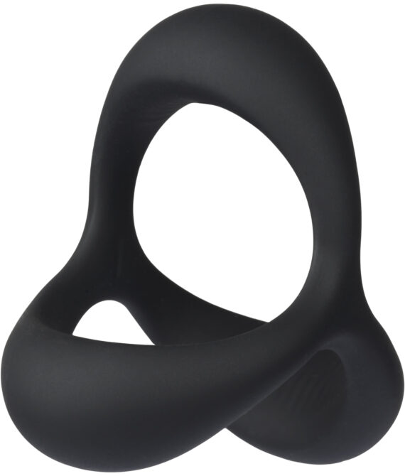 MR.MEMBR Endurance Dobbelt Penisring       – Sort