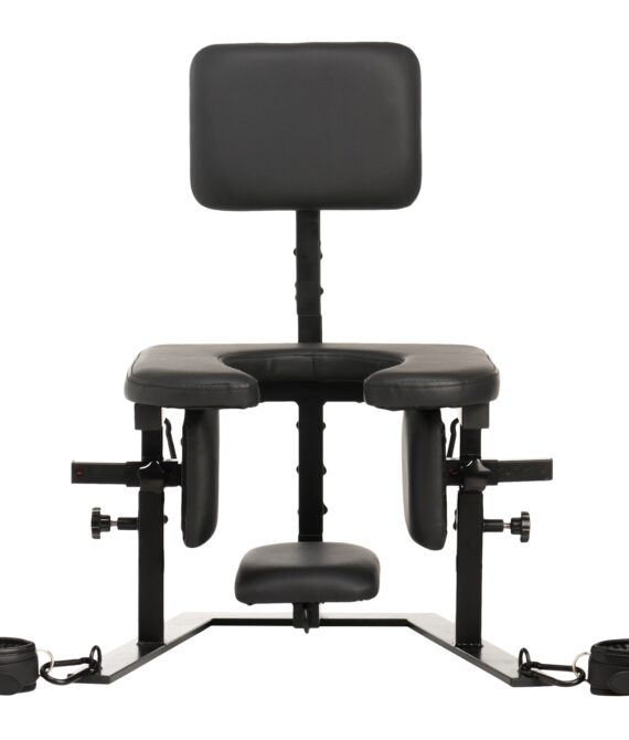 Master Series Pleasure Throne Oralsex Stol      – Sort